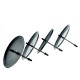 Podstawka pod świeczki walcowe CZARNA 1szt./70mm