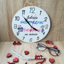 Zegar ŚCIENNY DZIEŃ BABCI DZIADKA 24cm PREZENT 