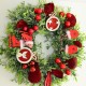 Bombki szklane matowo-błyszczące ŚWIĄTECZNA CZERWIEŃ 3 ODCIENIE BOX 3cm/18szt.