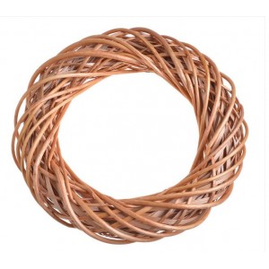 Wianek wiklinowy naturalny beżowy 25cm 