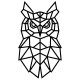 Geometryczna dekoracja ścienna - Kot 