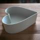 SERCE duże doniczka plastikowa SZARA 22cm