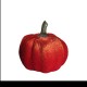Owoce halloween welurowe DYNIE 2 odcienie pomarańczu