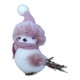Ptaszek figurka ozdobna 13cm różowy