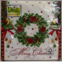 Serwetka do decoupage WIENIEC GWIAZDY BETLEJEMSKIE MERRY CHRISTMAS