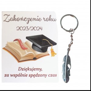 Brelok biedronka na zakonczenie roku szkolnego