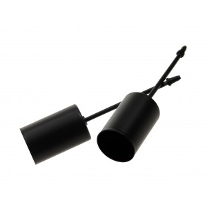 Podstawki pod świeczkę stożkową SREBRNE 1szt./6cm