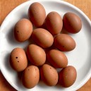 Jajka z meszkiem i zawieszka pastelowy miks koloru 5,5cm /12szt 18-01