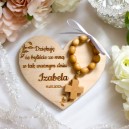 Personalizowane podziękowanie za obecność I Komuni Św. mini świeczka 