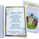 Pamiątka Chrztu Świętego Biblia z personalizacją