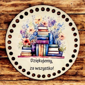 Baza do koszyka 17cm, nadruk uv I KOMUNIA ŚWIĘTA DUŻO WZORÓW