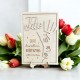 Personalizowana statuetka dla Taty Serce z drewna, Grawer imion 