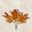 Eukaliptus - bukiet cieniowany pomarańczowy 5szt/33cm