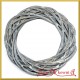 Wianek rattanowy szary 20 cm 