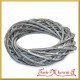 Wianek rattanowy szary 20 cm 