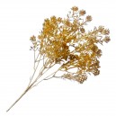 Bukiet złotych gałązek - liście paproci - 39cm/4szt