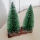 Choinki zielone 10cm - ozdoby na podstawce zestaw 2szt.  SF1242