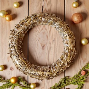 Wianek słomiany duży 30cm