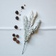 Zimowa ośnieżona gałązka kuleczki z brokatem - YA02-01