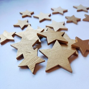 Gwiazdki 3 rozmiary srebrne - 18szt