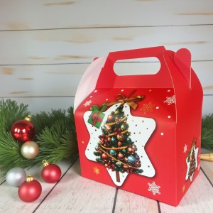 Pudełko składane prezentowe - skarpety z prezentem - 12 szt