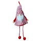  Skrzat krasnal różowy z cekinami i dzwoneczkami, zawieszka