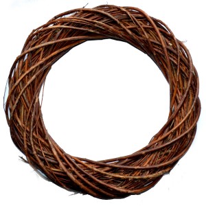 Wianek wiklinowy naturalny beżowy 30cm 