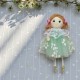 Laleczka wiosenna zawieszka - zielona