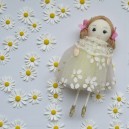 Laleczka wiosenna zawieszka - żółta