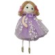 Laleczka wiosenna zawieszka - fioletowa