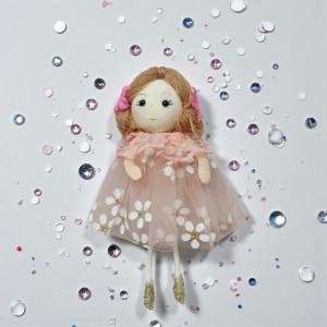 Laleczka wiosenna zawieszka - różowa