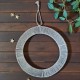 Obręcz oplatana sznurkiem - 30cm - szara