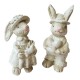 Króliczki gipsowe - para