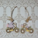 Zające na rowerach, zawieszka - para