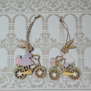 Zające na rowerach, zawieszka - para