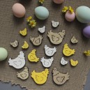 Kury drewniane  miks rozmiaru 18szt 