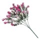 Oset - gałązki w bukiecie 33cm - różowy