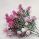 Oset - gałązki w bukiecie 33cm - różowy