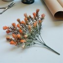 Oset - gałązki w bukiecie 33cm - pomarańczowy