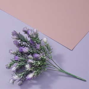 Oset - gałązki w bukiecie 33cm - fioletowy