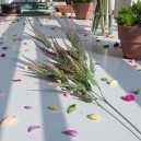 Sztuczny asparagus ozdobny 73cm - oberżyna