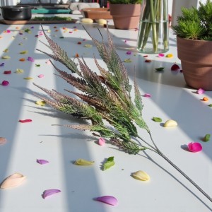 Sztuczny asparagus ozdobny 73cm - oberżyna