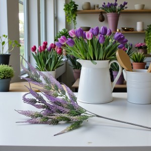 Sztuczny asparagus ozdobny 73cm - zielono-fioletowy