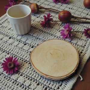 Plaster brzozy - baza pod stroik, OKRĄGŁY 15-16cm/1szt.