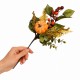 Gałązka jesienna – dynia, szyszka, listki, kwiat hortensji 27 cm