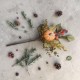 Gałązka jesienna – dynia, szyszka, listki, kwiat hortensji 27 cm