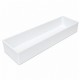 Taca plastikowa prostokątna – baza do stroików Biała 32x10,5x5cm  
