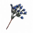 Rajskie jabłuszka oblodzone, oszronione, cukrowe czerwono 2,5cm/12szt. na druciku