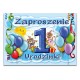 Zaproszenia na 1 urodzinki /roczek dla chłopczyka