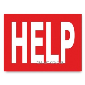 Naklejki na buty "HELP"